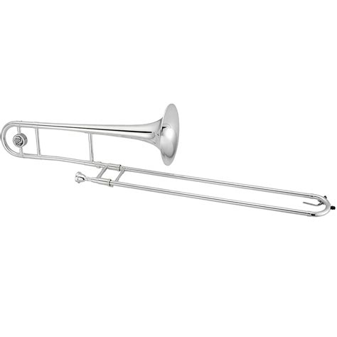 Jupiter JTB1100S Tenor Key of Bb Silver Plated Slide Trombone with Hard ...