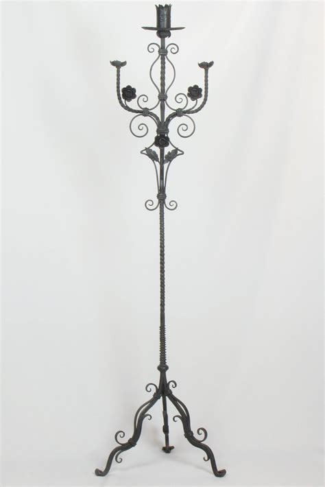 French 19th Century Wrought Iron Candle Holder – Appleton Antique Lighting