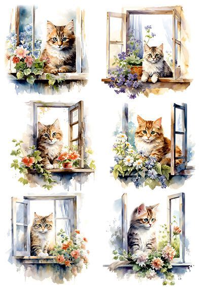 Serwetki Cudaniewidy Cat Art Scrapbook Art Decoupage