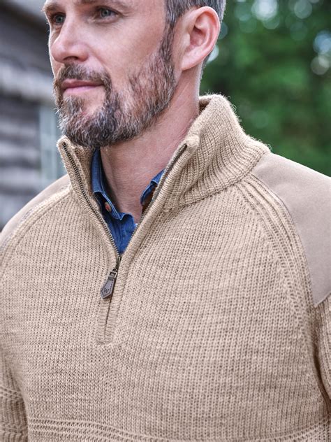 Oatmeal 100 Pure Wool Hill Walker Jumper WoolOvers UK