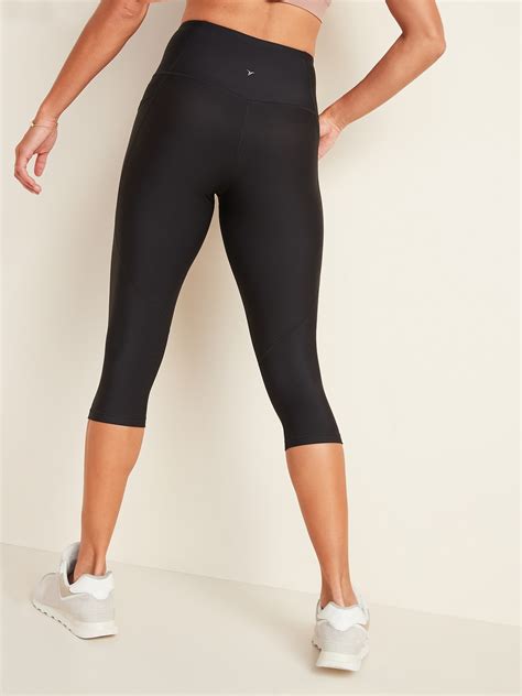 High Waisted Elevate Powersoft Side Pocket Ultra Crop Leggings For