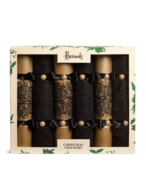 Harrods Craft Couture Christmas Crackers Set Of 6 In Black Lyst