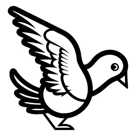 Premium Vector Pigeon Design Over White Background Vector