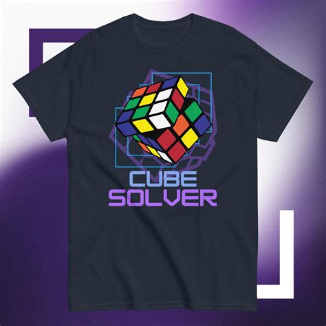 Rubiks Cube Solver Shirt Rubiks Cube Lover Speed Cuber T Shirt Geek T Tee Puzzle