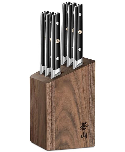 Cangshan Tc Series 6 Pc Steak Knife Set And Walnut Block Macys