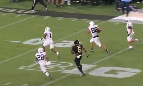 Sean Clifford Touchdown Pass To Brenton Strange Highlights 21 10 Penn State Football Lead Over