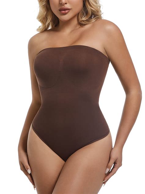 Manifique Strapless Bodysuit For Women Tummy Control Shapewear Seamless