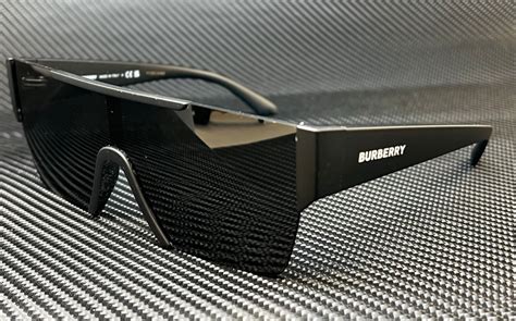 Burberry Be4291 346487 Matte Black Grey Rectangle Men S Sunglasses 60 Mm 8056597046312 Ebay