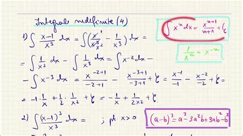 Integrale Nedefinite 4 Youtube