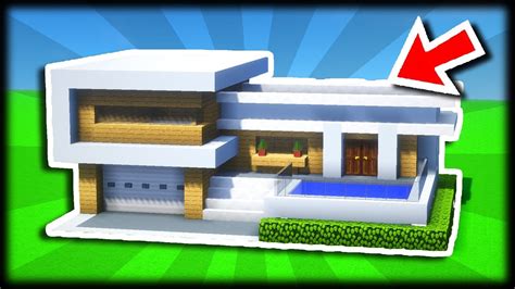 Comment Construire Une Maison Moderne 🏠🏠 Tuto Build Minecraft Youtube