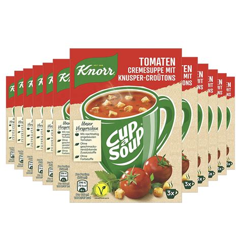 Knorr Cup A Soup Tomaten Cremesuppe Mit Knusper Croutons Leckere