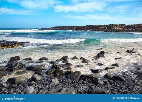 Landscape Of Lanzarote Island Canaries Stock Photo Image Of Canary