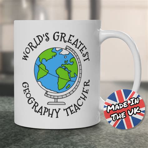 Geography teacher mug world s greatest geography teacher funny teacher ...