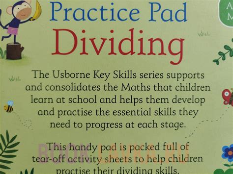 Usborne Key Skills Dividing Practice Pad 6 7 Booklavka Буклавка