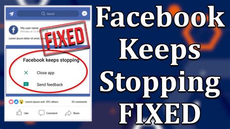 How To Fix Facebook Keeps Stopping Error Artofit