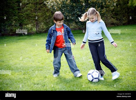 Children Playing Soccer Stock Photo Alamy