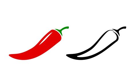 Sticker Red Spicy Hot Chili Pepper Royalty Free Vector Image