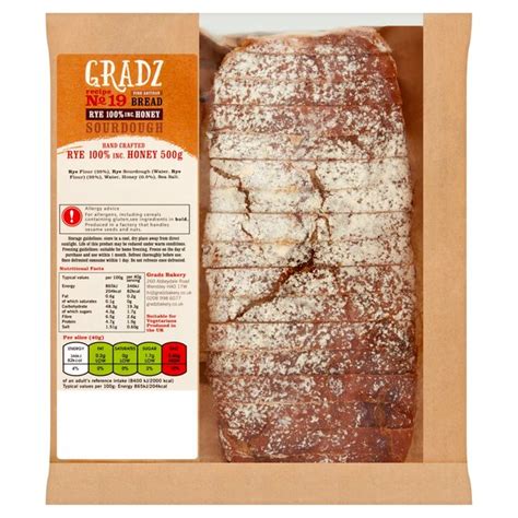 Gradz Bakery 100 Rye Sourdough With Honey Ocado