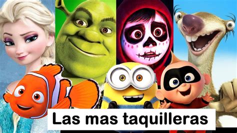 Las Peliculas Animadas Mas Taquilleras De La Historia Noviembre 2019