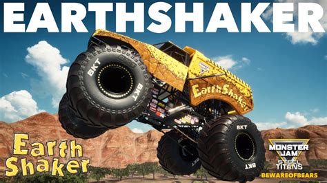 Monster Jam Steel Titans Earthshaker Freestyle Gameplay Youtube