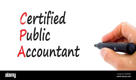 Cpa Certified Public Accountant Symbol Concept Words Cpa Certified