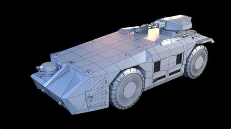 M 577 APC Aliens 3D Model CGTrader