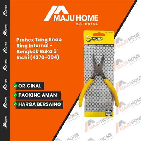 Jual Prohex Tang Snap Ring Internal Bengkok Buka Inchi