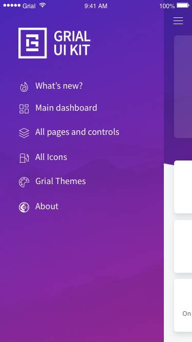 Master Detail Page Grial Ui Kit For Xamarin Forms