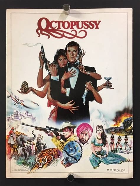 Octopussy 1983 Original James Bond Movie Program Hollywood Movie Posters