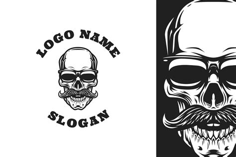 Skull Cool Graphic Logo Design Graphic by hisher · Creative Fabrica