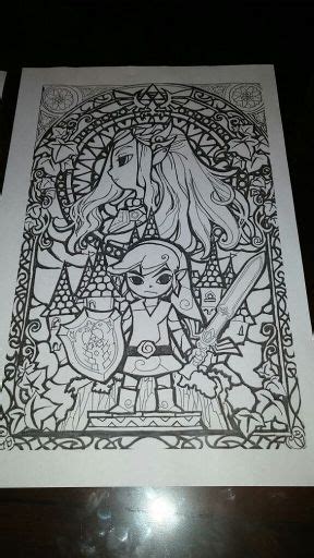 Zelda Wind Waker Blank Coloring Sheet Zelda Amino