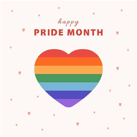 Premium Vector Happy Pride Month Concept Gay Parade Lgbt Rainbow Flag