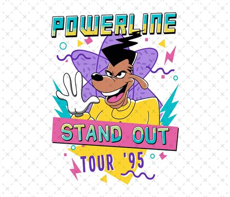 Powerline Stand Out Tour Png Goofy Powerline Png Vintage Goofy