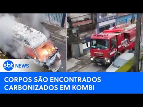 Corpos encontrados carbonizados dentro de uma kombi no litoral de São