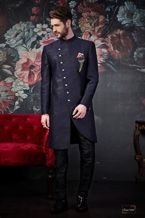 Amir Adnan Groom Black Sherwani In Raw Silk For Your Big Day Artofit