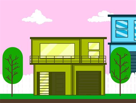 house cartoon background royalty  stock illustration