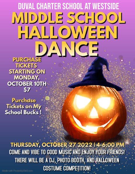 Middle School Halloween Dance Tickets On Sale Now News And