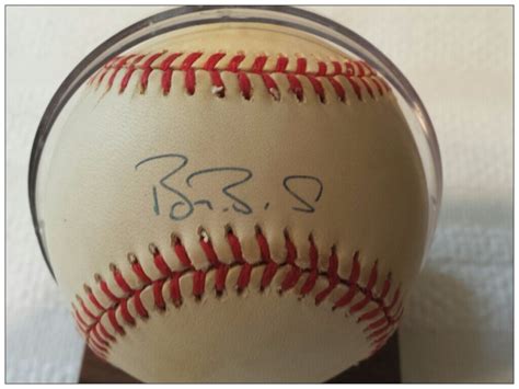 Barry Bonds (3 Time Mvp) Signed Baseball - COA the Score Board