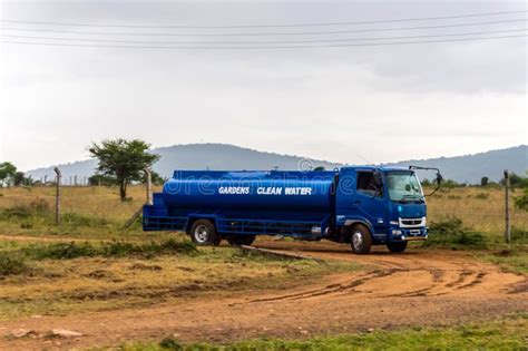 Drinking Water Delivery Truck in the Countryside Stock Photo - Image of ...