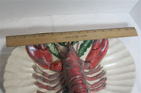 Vintage S Lobster Ceramic Platter Unique Holland Mold Usa Ebay