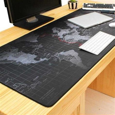 Jual Alas Mouse Pad XL Desk Mat Motif Peta Dunia Meja Laptop Taffware