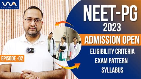 NEET PG 2023 Episode 02 MD MS Eligibility Criteria Application