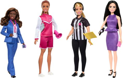 Barbie Dolls | Set of 4 Sport Career Dolls & Accessories | MATTEL