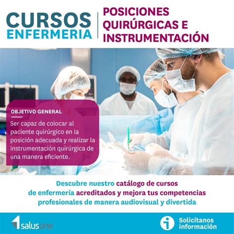 Novedades SalusOne Curso CFC Posiciones e instrumentación quirúrgica