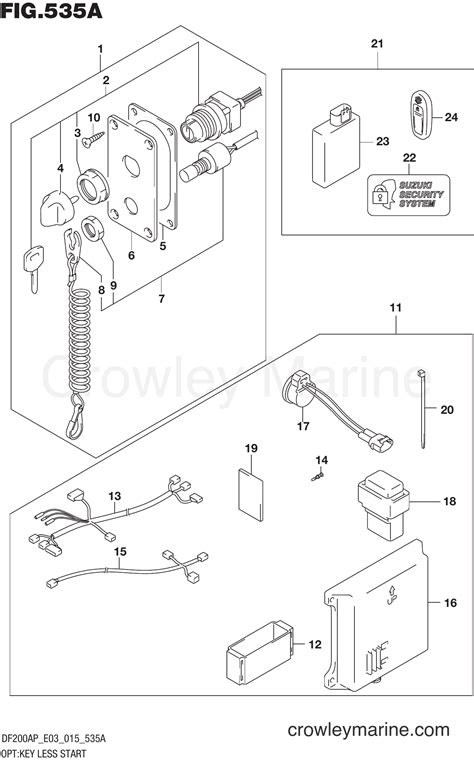 OPT KEY LESS START Serial Range Four Stroke Outboard 200 DF200AP