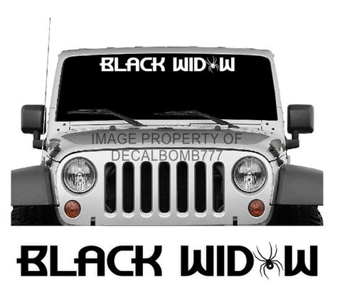 Black Widow Spider Decal Sticker Style 2 Car Truck Etsy