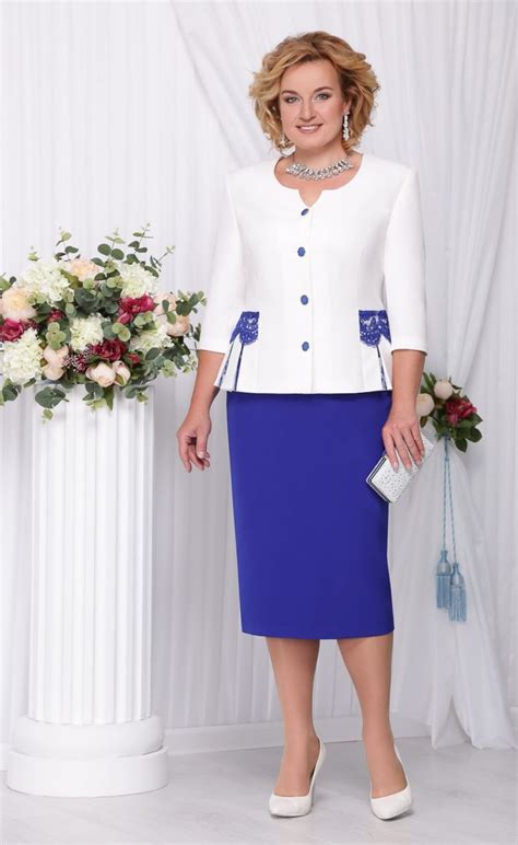 Костюм Нинель арт. 2108 вас | Womens dress suits, Gorgeous women ...