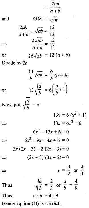 Rbse Solutions For Class Maths Chapter Sequence Progression And