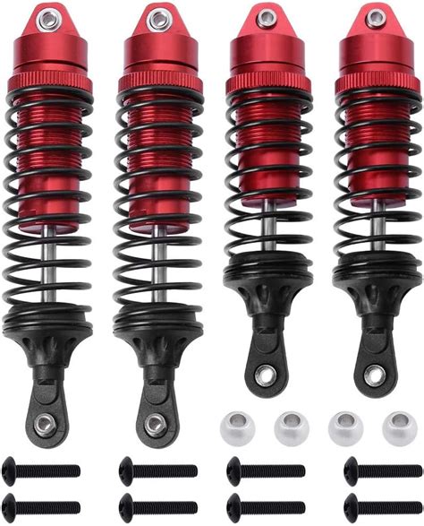 Hobbypark Pcs Aluminum Front Rear Shock Absorber Assembled Red For