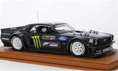 Miniature Ford Mustang 1 18 Topmarques Collectibles Hoonigan Matte Noir